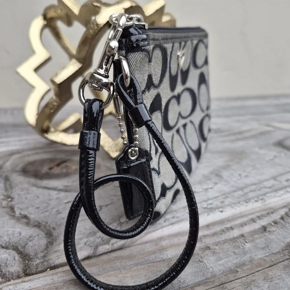COACH Signature Canvas Wristlet - Picture 5 of 7